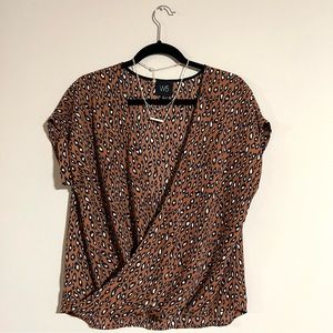 W5 Printed Blouse in Tan